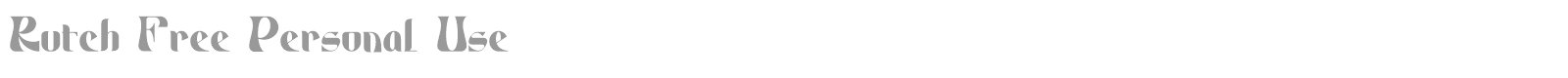 Rutch font preview